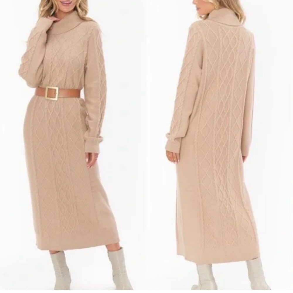 Show Me Your Mumu Montreal Midi in Taupe size Small